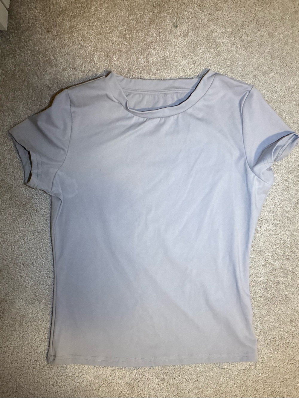 Everyday Short Sleeve Crew Tee in Light Lavender